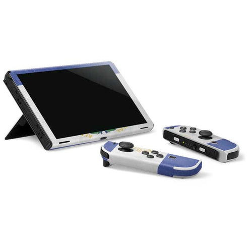 El Salvador Flag Distressed Nintendo Switch OLED (2021) Skin